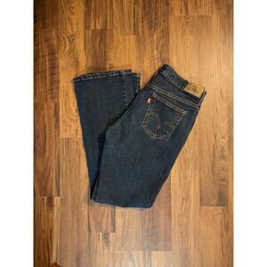 Levi's Women's 515 Classic Dark Wash Bootcut Jeans Size 6 Slim Y2K